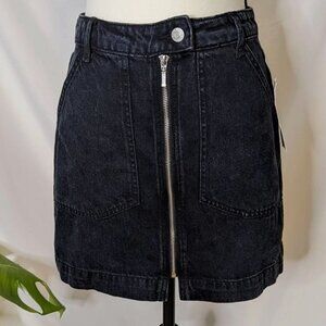 BDG Zipper Front Denim Skirt